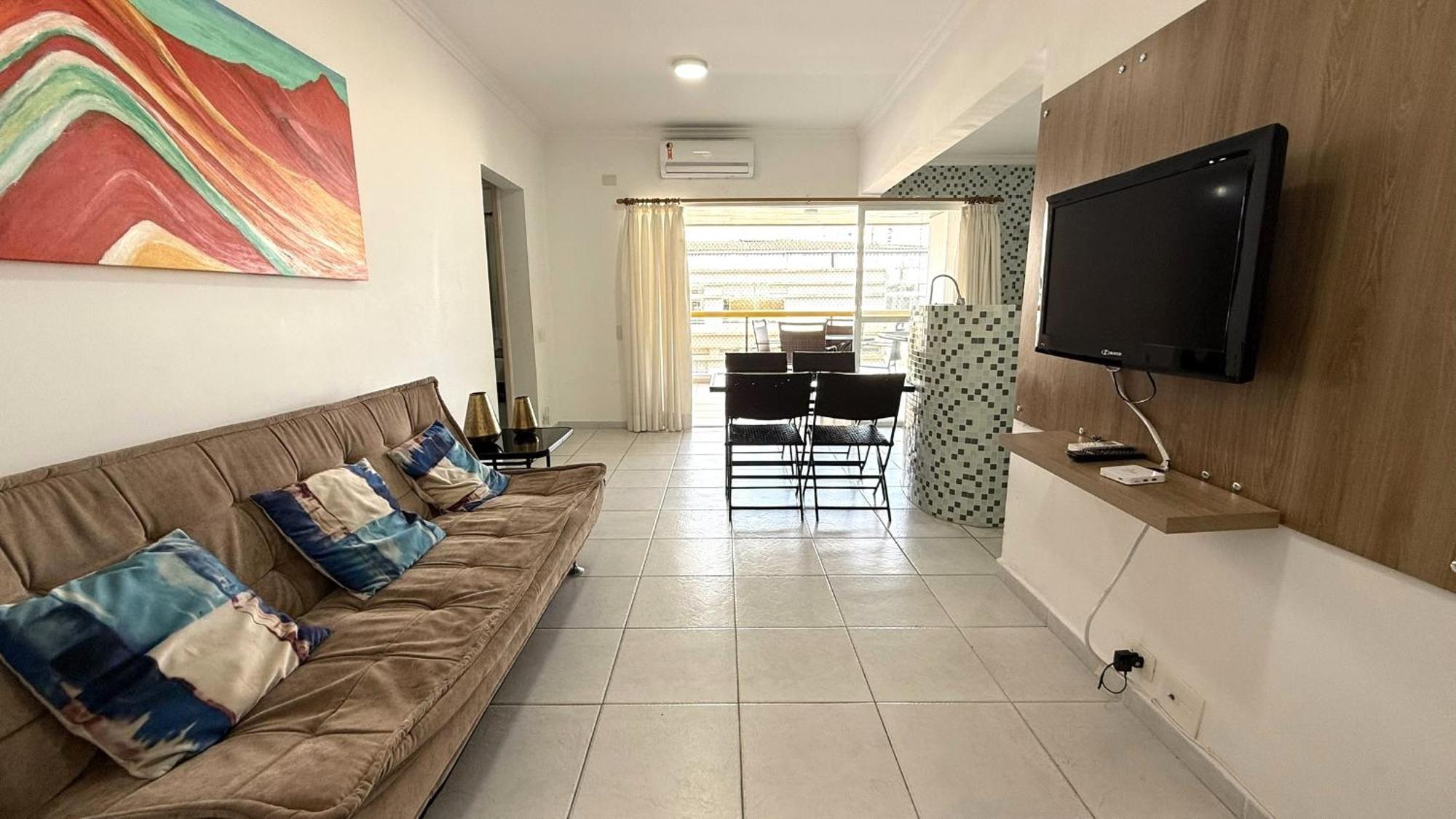 Flat A 1 Quadra Da Praia Das Pitangueiras - Ar Condicionado - 6 Pessoas Guarujá Eksteriør bilde